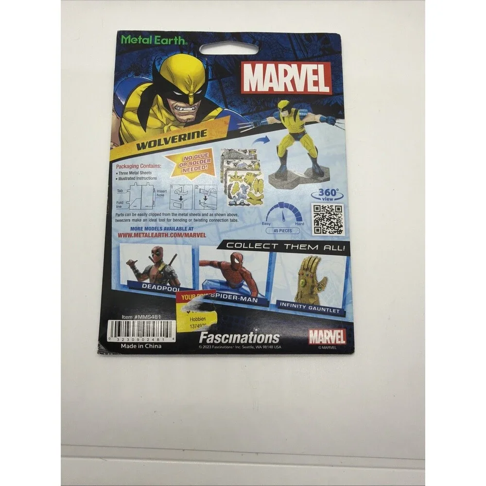 Wolverine Marvel Metal Earth Steel Model kit MMS481